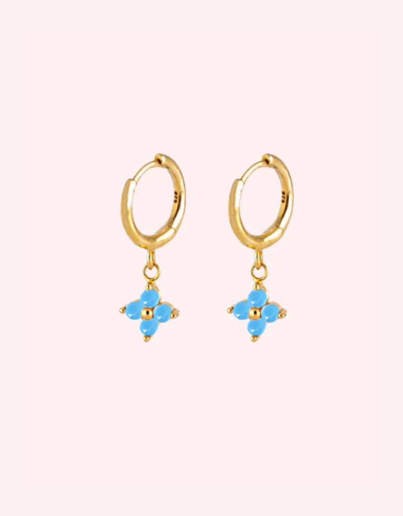 Lucky Charm Aqua/Gold - Smoothie London - Sterling Silver