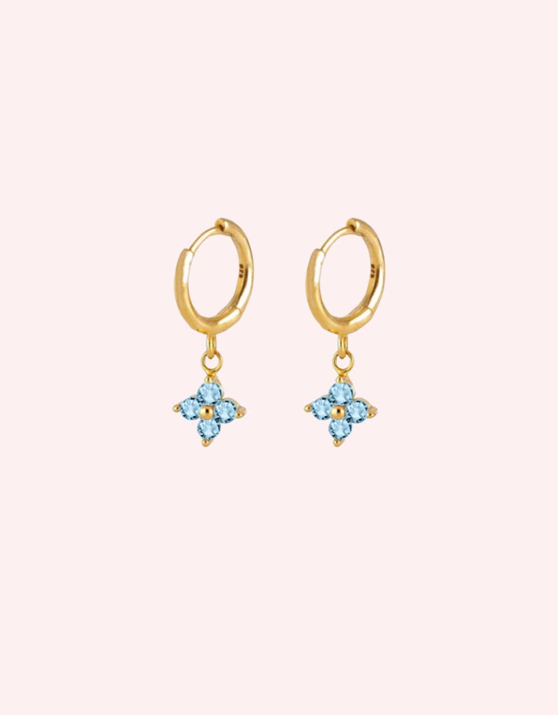 Lucky Charm Baby Blue/Gold - Smoothie London - Sterling Silver