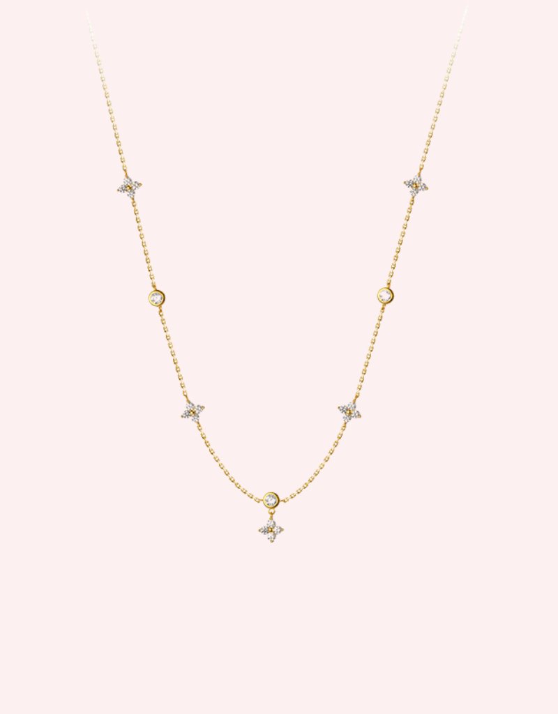 Lucky charm necklace gold - Smoothie London - Sterling Silver