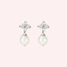 Lucky charm pearl studs silver - Smoothie London - Sterling Silver