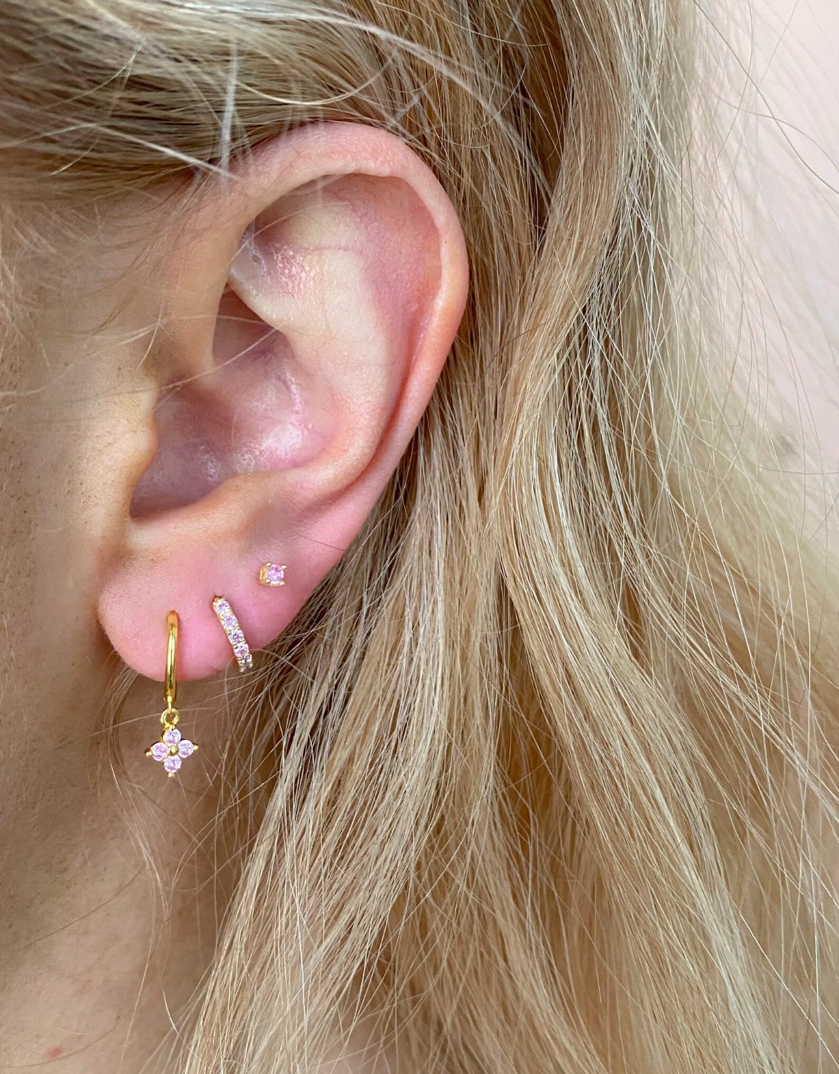 Lucky Charm Pink/Gold - Smoothie London - Sterling Silver