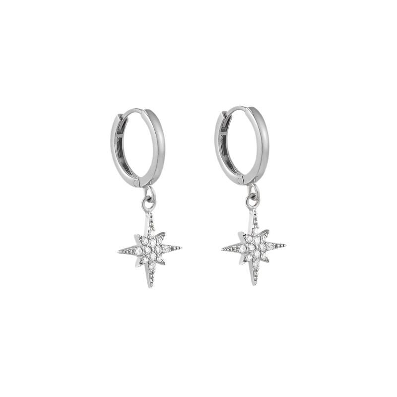 North Star Huggies Silver - Smoothie London - Sterling Silver