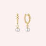 Ritz Pearl Hoops gold - Smoothie London - Sterling Silver