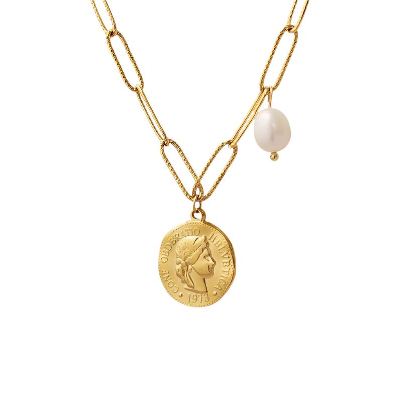 Venice coin necklace - Smoothie London - Stainless Steel